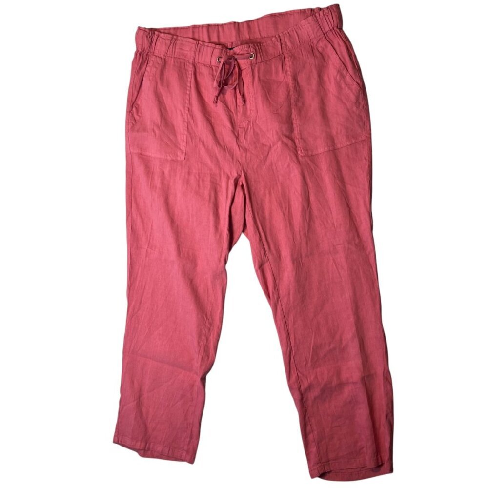 Kut from the Kloth Rose Pink Straight Leg Drawstring Pants